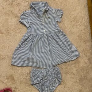 Polo Ralph Lauren Striped knit Oxford shirt dress